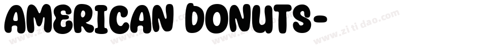 American Donuts字体转换